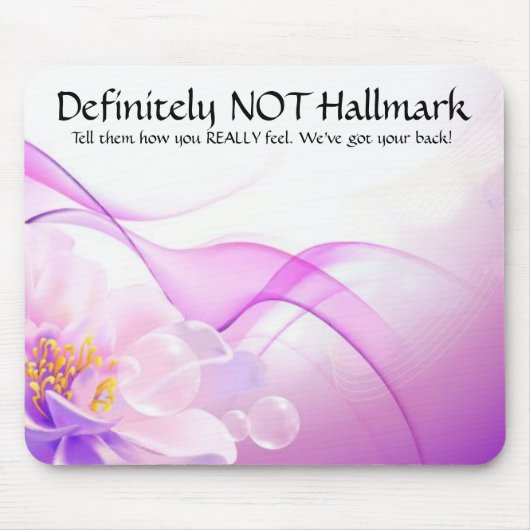 Definitiv NICHT Hallmark Mousepad (Vorne)