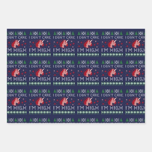 Definitiv unheimlich Weihnachten Geschenkpapier Set (Vorderseite)