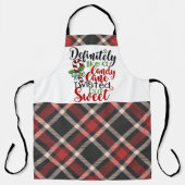 Definitiv wie eine Bonbons Weihnachtstypografie Schürze (Vorderseite)