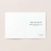 Definitiv YOU - Funny Bridesmaid Vorschlag Folienkarte (Innenseite)