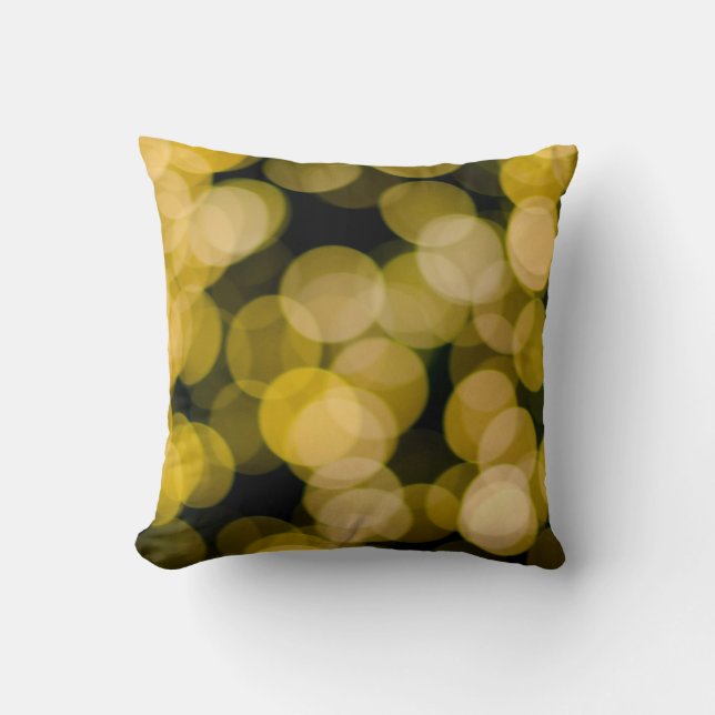 Defocused night light background. Abstract circula Kissen (Vorderseite)