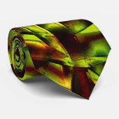 Deformierte Krawatte gebrannter, grüner Bänder (Gerollt)