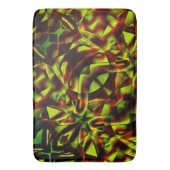 Deformierte Krawatte gebrannter, grüner Bänder Badematte (Vorderseite Vertikal)