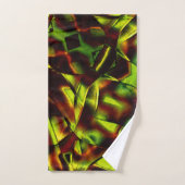 Deformierte Krawatte gebrannter, grüner Bänder Badhandtuch Set (Handtuch)