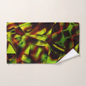 Deformierte Krawatte gebrannter, grüner Bänder Badhandtuch Set (Handtuch)