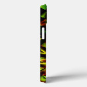 Deformierte Krawatte gebrannter, grüner Bänder Case-Mate iPhone Hülle (Rückseite / Rechts)