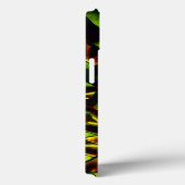 Deformierte Krawatte gebrannter, grüner Bänder Case-Mate iPhone Hülle (Rückseite / Rechts)