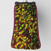 Deformierte Krawatte gebrannter grüner Bänder Golf Headcover (Rotieren 90)