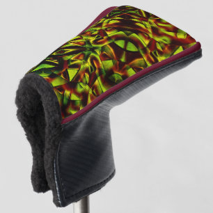Deformierte Krawatte gebrannter grüner Bänder Golf Headcover