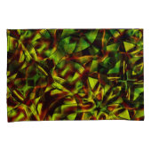 Deformierte Krawatte gebrannter, grüner Bänder Kissenbezug (Vorderseite-Rechts)