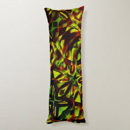 Deformierte Krawatte gebrannter, grüner Bänder Seitenschläferkissen