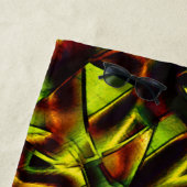 Deformierte Krawatte gebrannter, grüner Bänder Strandtuch (Beispiel)