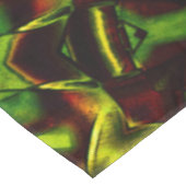 Deformierte Krawatte gebrannter, grüner Bänder Tischdecke (Schrägansicht)