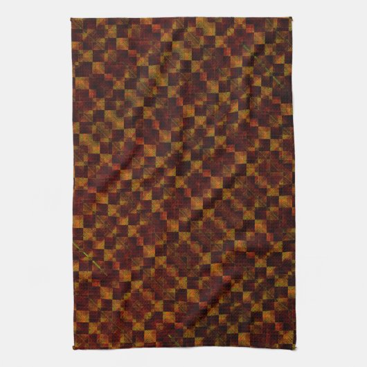 Deformiertes Schach extrem schmutzig aus Rost oder Geschirrtuch (Vertikal)