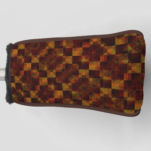 Deformiertes Schach extrem schmutzig aus Rost oder Golf Headcover (Vorderseite)