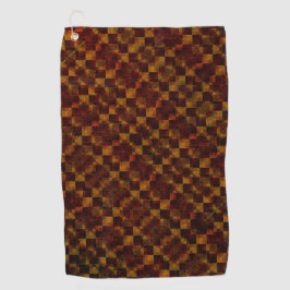 Deformiertes Schach extrem schmutzig aus Rost oder Golfhandtuch