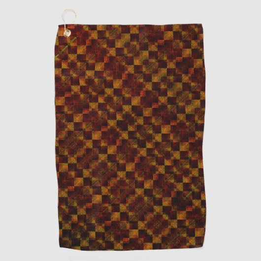 Deformiertes Schach extrem schmutzig aus Rost oder Golfhandtuch (Vorderseite)