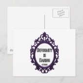 Deformität ist dunkel postkarte (Vorne/Hinten)