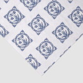 Deft Blue Tulip Souvenir Seidenpapier (Ausschnitt)