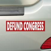 Defund Congress Autoaufkleber (Auf Auto)