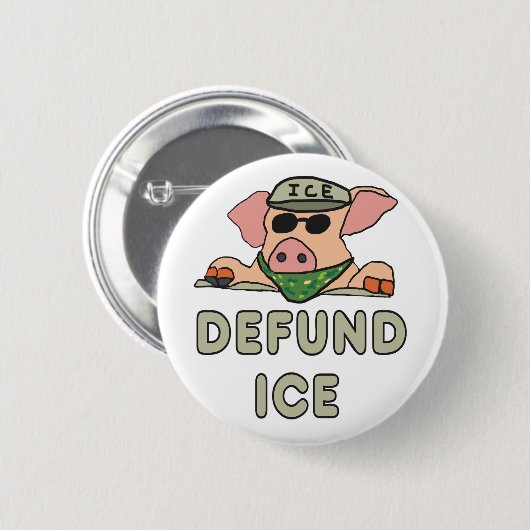 Defund ICE Button (Vorne & Hinten)