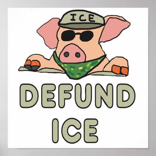Defund ICE Poster (Vorne)