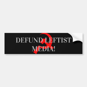 DEFUND LEFTIST MEDIA! AUTOAUFKLEBER