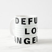 DEFUND LOS ANGELES KAFFEETASSE (Vorderseite Links)