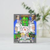 Defund Obama Care Postkarte (Stehend Vorderseite)