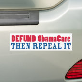 Defund ObamaCare widerrufen es dann Autoaufkleber (Auf Auto)