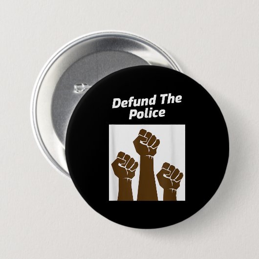 Defund Police Lover Gift Button (Vorne & Hinten)