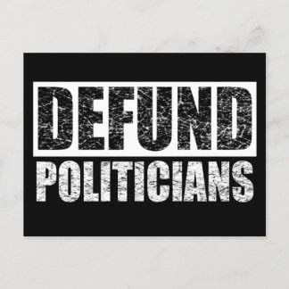 Defund Policies Postkarte