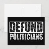Defund Policies Postkarte (Vorne/Hinten)