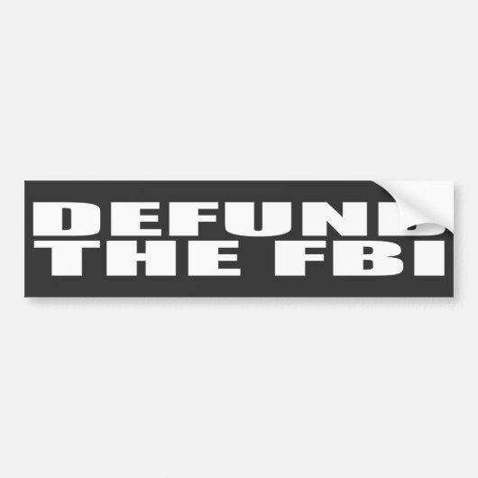 Defund the FBI Anti FBI Autoaufkleber (Vorne)