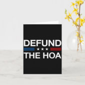 Defund The Hoa Funny Home Owners Ociation Board Me Karte (Gelbe Blume)