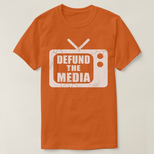 Defund the Media Fake News T-Shirt (Design vorne)