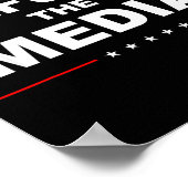Defund The Media Stop Don't Suprt Fake News Poster (Ecke)