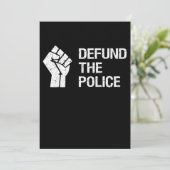 Defund the Police Gift Ankündigung (Stehend Vorderseite)
