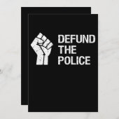 Defund the Police Gift Ankündigung (Vorne/Hinten)