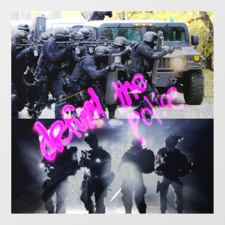 Defund the Police Window Cloning Fensteraufkleber