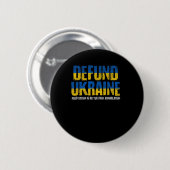 Defund Ukraine Anti-war Pro Peace Negotiation Ukra Button (Vorne & Hinten)