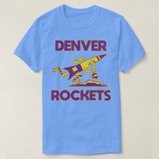 Defunktionale Denver Rockets Basketball Team T-Shirt (Design vorne)