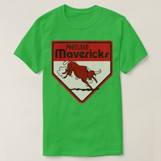 Defunktionale Portland Mavericks Baseball T-Shirt (Design vorne)