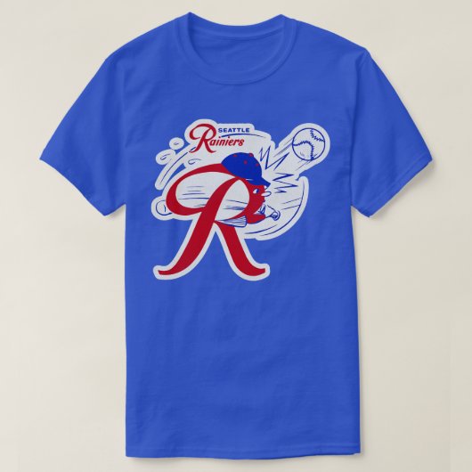 Defunktionale Seattle Rainiers Baseball Mascot T-Shirt (Design vorne)