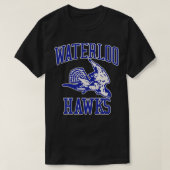 Defunktionale Waterloo Hawks Basketball Team TShir T-Shirt (Design vorne)