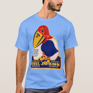 Defunktionales Hotel Jayhawk Topeka Kansas Gepäcks T-Shirt