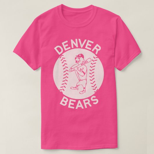 Defunktionierte 70er Denver Bears Baseball-Mannsch T-Shirt (Design vorne)