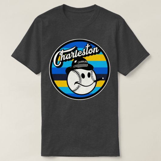 Defunktionierte Charleston Charlies Baseball Team T-Shirt (Design vorne)