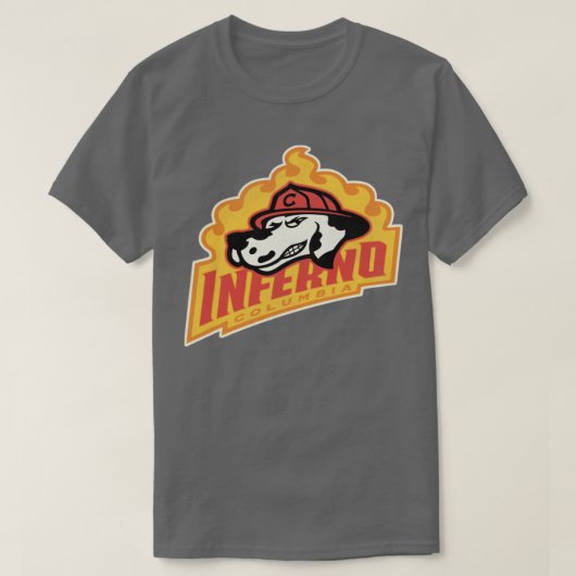 Defunktionierte Columbia Inferno Hockey-Mannschaft T-Shirt (Design vorne)