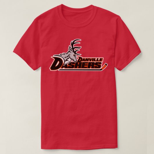 Defunktionierte Danville Dashers Illinois Hockey T T-Shirt (Design vorne)